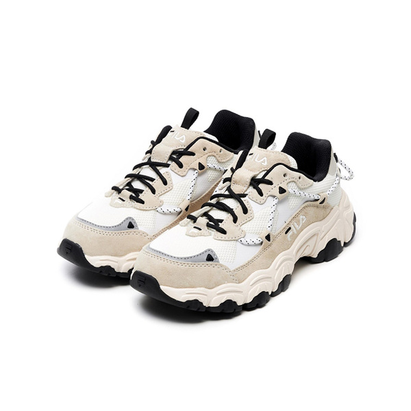 FILA FLUID 中性山系運動鞋-奶茶/黑