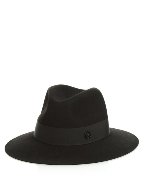 Maison Michel - Handmade from classic black felt, Maison Michel's Henrietta hat is timeless. It's sh