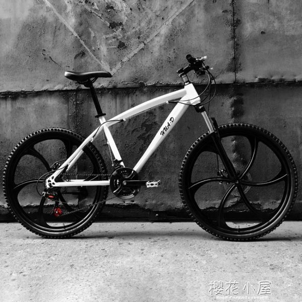 歐雅馬山地車自行車21/24速雙碟剎成人變速一體輪男女學生單車QM