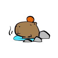 水豚泡溫泉