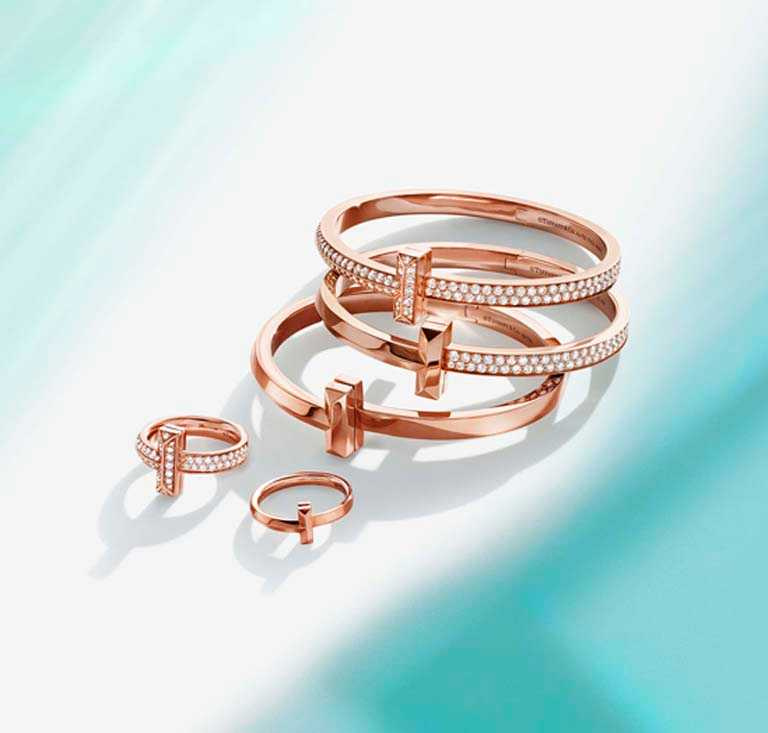 TIFFANY & CO.「Tiffany T1系列」珠寶。（圖╱TIFFANY & CO.提供）