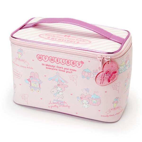日本美樂蒂化妝箱收納箱置物箱手提箱草莓氣球112786