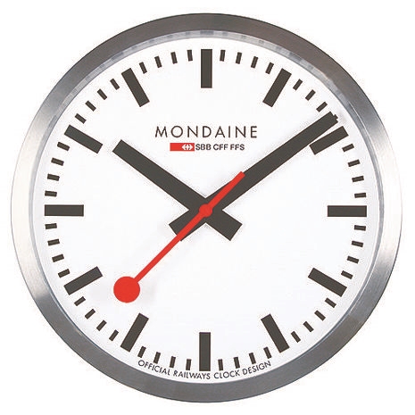 MONDAINE 瑞士國鐵經典掛鐘/25cm (CLOCK1)