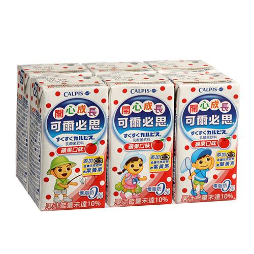 可爾必思蘋果乳酸菌160ml*6【愛買】