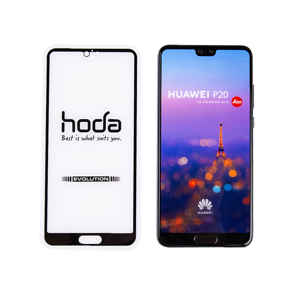 hoda 2.5d隱形進化版 0.21mm邊緣強化滿版玻璃保護貼 華為 p20 pro 9h鋼化玻璃螢幕保護貼