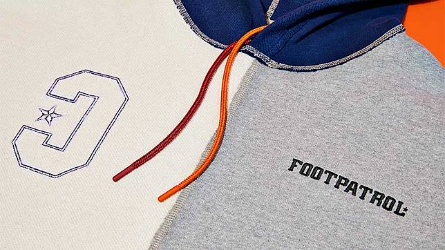 converse x footpatrol split pullover hoodie