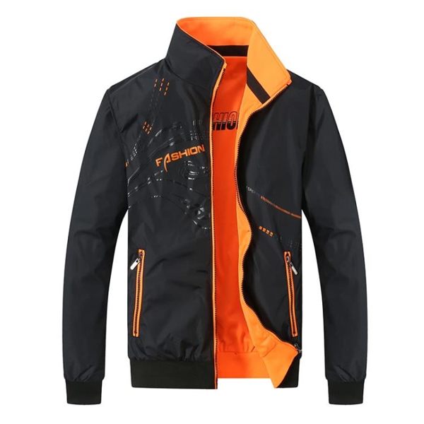 運動外套男兩面穿青年學生外衣上衣潮流正韓春秋寬松大碼外套夾克 優樂居