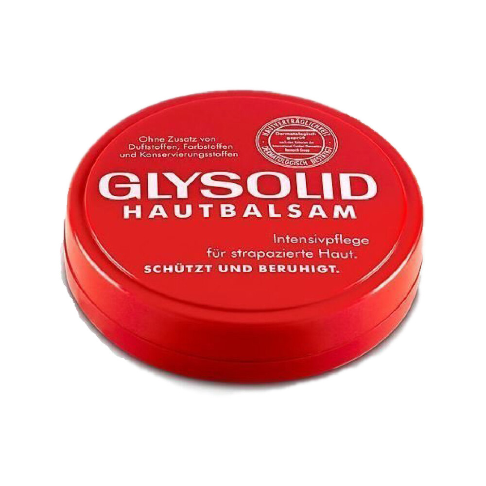 品名：GLYSOLID 凡士林乳霜 容量：100 ml 原產地：德國原裝 GLYSOLID「堅持使用最好的原料，以簡單有效的保養做為理念」，至今已是德國家家戶戶的必備品。 特別適合手肘、膝蓋、腳底等特
