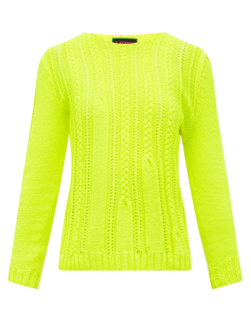 La Fetiche - La Fetiche draws on neon trends for AW19 with its fluorescent-yellow Ivy wool sweater. 