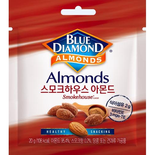 [BLUE DIAMOND] 煙燻味 杏仁 20GX12 [韓國直送]