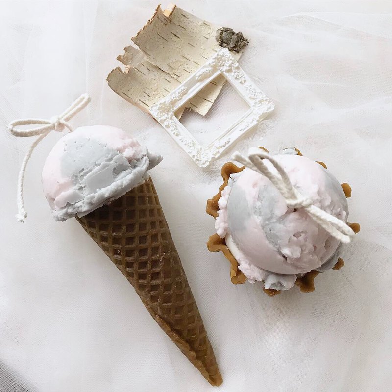 / 韓國kcca燭藝-冰淇淋蠟燭 一次帶走兩個作品，學習調色與冰淇淋技法 /