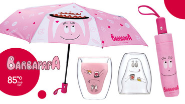 85度C X「泡泡先生」聯名登場，雙層玻璃杯、自動傘限量加價購，粉紅控快衝85度C！