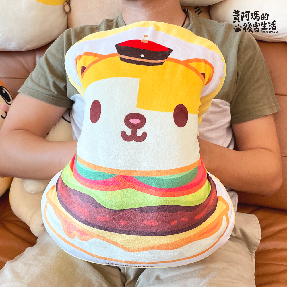 瑪瑪漢堡包超Q抱枕