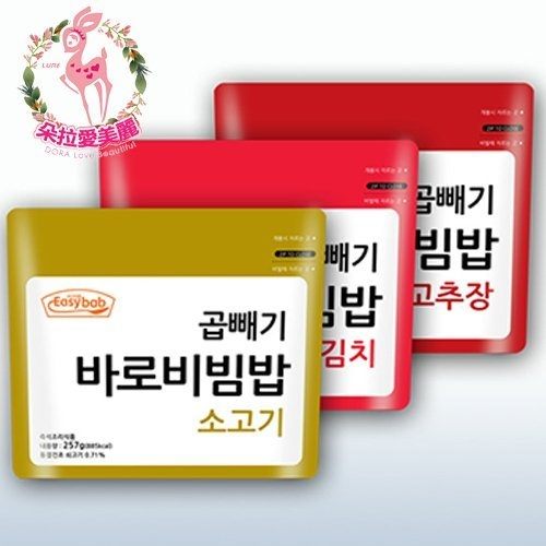 限時優惠【韓國 Easy bab】 即食拌飯 牛肉257g / 泡菜257g 兩款可選