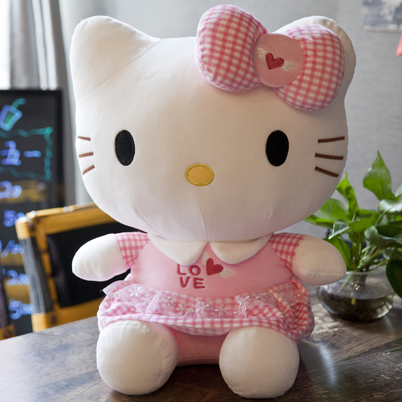 《抱枕》helloKitty哈嘍kt貓公仔毛絨玩具床上抱枕大玩偶凱蒂貓布娃娃女生