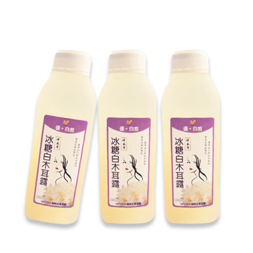 《嘿木耳》白木耳露(冰糖/無糖)(440ml/瓶)【團購】