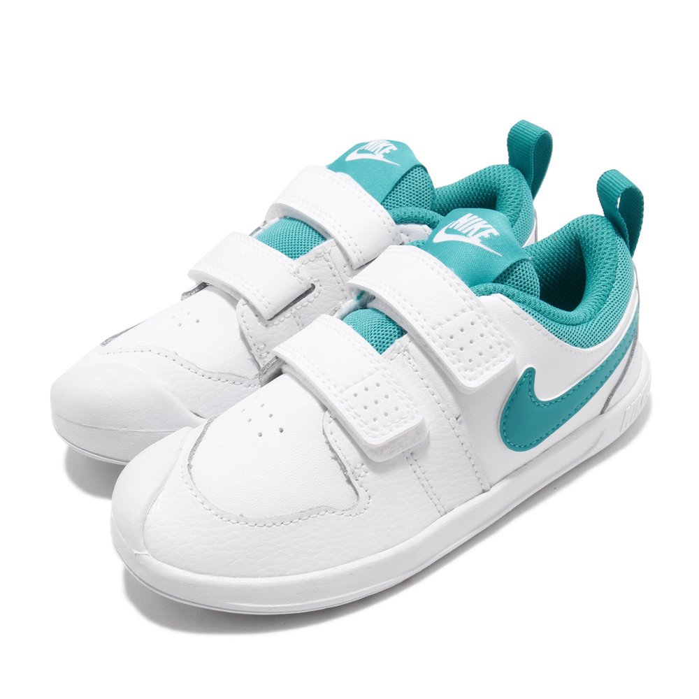 NIKE 休閒鞋 Pico 5 TDV 運動 童鞋 基本款 魔鬼氈 舒適 球鞋 穿搭 小童 白 綠 [AR4162-101]