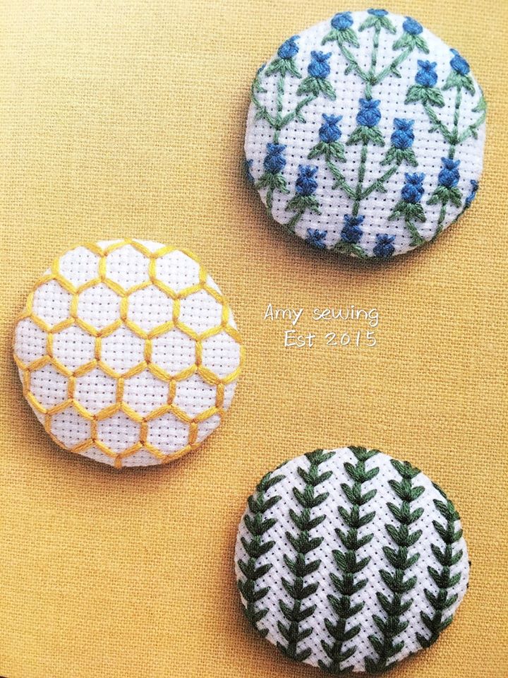 居家手作日本COSMO原裝刺繡包釦~材料包