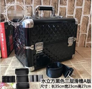 大號化妝箱專業紋繡箱多層跟妝半永久工具箱美髮美甲箱手提帶肩帶