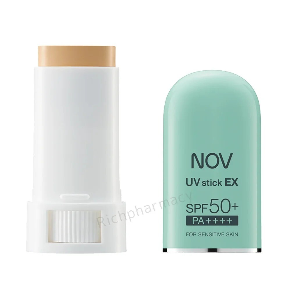 商品名稱nov 娜芙 防曬條霜spf50+ pa++++ 商品規格 9g 主要成分titanium dioxidezinc oxide 產品說明 不使用紫外線吸收劑使用對皮膚溫和的紫外線散亂劑有效隔絕