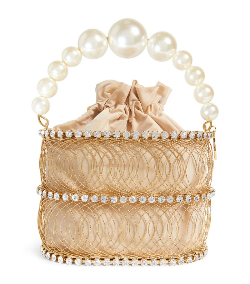 Rosantica Ellisse Pearl Top-Handle Bag