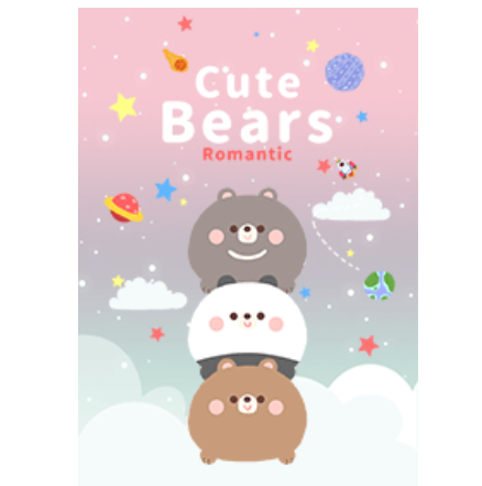 misty cat-Cute Bears Galaxy Romantic