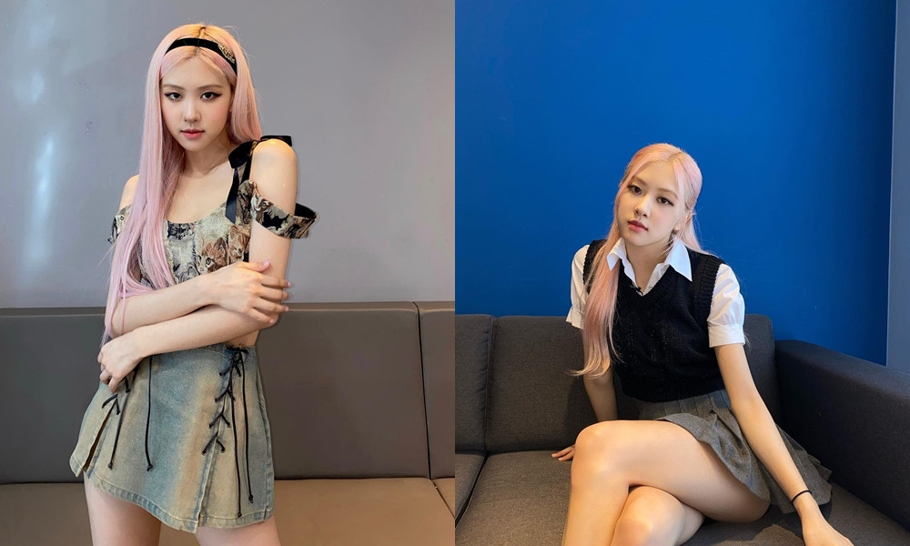 BLACKPINK Rosé經典髮型2：玫瑰金