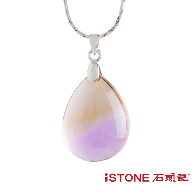 天然紫黃晶 墜子 項鍊墜 天然水晶項鍊 招財 開智慧 招貴人開運 轉運 好運 生日 聖誕節 情人節 畢業禮物 紀念日 母親節財慧雙全紫黃晶-經典水滴造型，輕易塑造出頸部修長的視覺效果，更完美展現水晶的