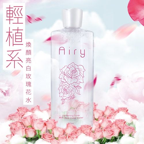 Airy 輕植系 煥顏亮白玫瑰花水 500ml 化妝水【新高橋藥妝】