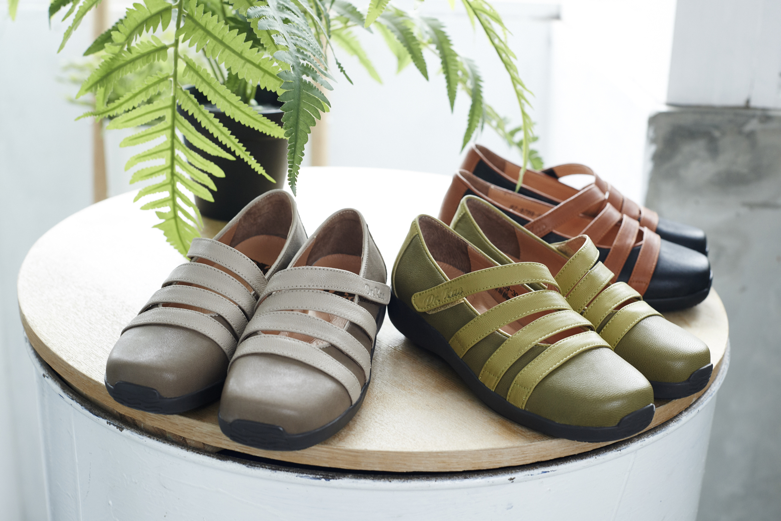 【DK 空氣鞋】寬帶撞色微方頭空氣娃娃鞋 87-8789-42 可可色