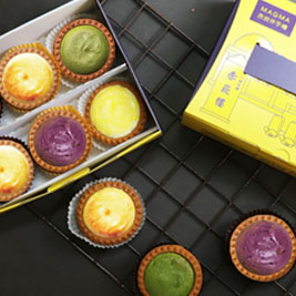 原料嚴選無化學添加，塔皮指定日本進口麵粉與上白糖，內餡則是美、法、澳頂級起司為基底，結合各項新鮮食材，呈現出完美的風味。