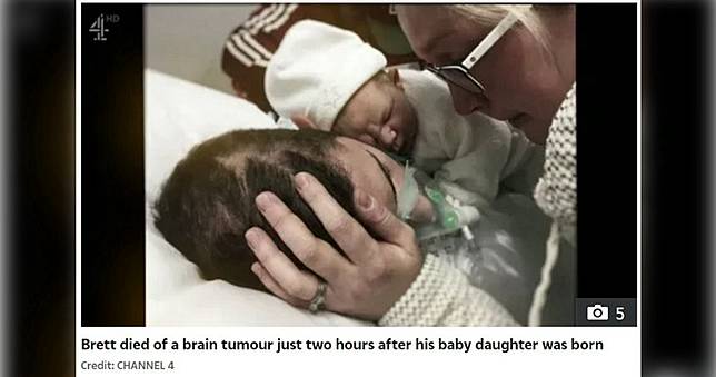 只為親眼見一面！腦癌父病榻苦撐　擁抱新生女兒後離世