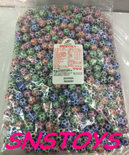 sns 古早味 懷舊零食 哈哈球 巧克力球 足球巧克力 3000公克(600顆 / 包)