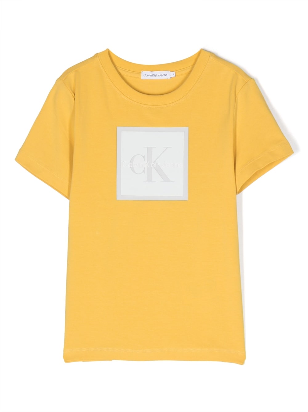 Calvin Klein Kids - logo-embossed short-sleeve T-shirt - kids - Elastane/Cotton - 14 - Yellow