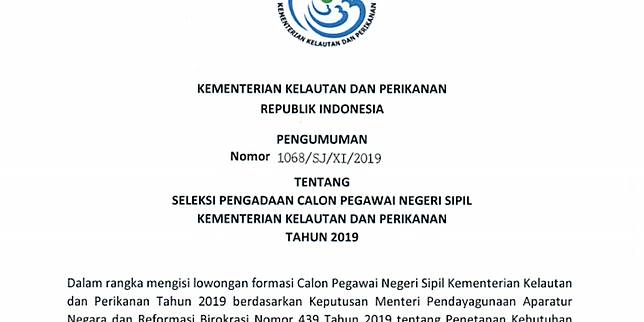 Kkp Buka 399 Formasi Cpns 2019 Ini Rinciannya Kompas Com Line Today