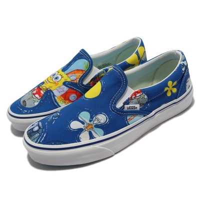 Vans 休閒鞋 Classic Slip-On 女鞋 Spongebob 海綿寶寶 派大星 小花 懶人鞋 VN0A33TBYZ1