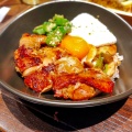 国産鶏もも肉山かけ照り焼き丼セット - 実際訪問したユーザーが直接撮影して投稿した上野鶏料理鷄料理鉄板焼かしわ PARCO-ya上野店の写真のメニュー情報