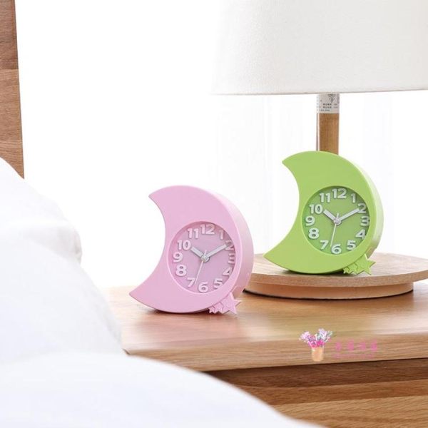 鬧鐘 創意學生書桌卡通兒童專用桌面懶人起床神器個性床頭簡約時鐘 多色