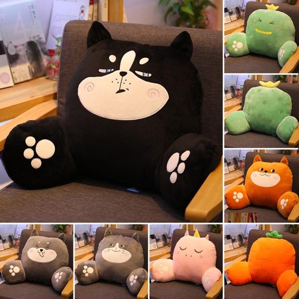 辦公室座椅靠枕腰靠腰墊汽車靠墊腰枕椅子靠背墊護腰沙發孕婦抱枕 韓小姐的衣櫥