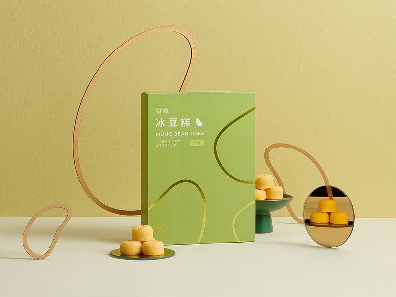 頂級宮廷茶點【羽藏冰豆糕】12入 (奶素可食用) 綠豆糕推薦伴手禮