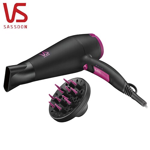 VS沙宣 1400瓦特電氣石柔髮負離子吹風機-VS5543PIW【愛買】