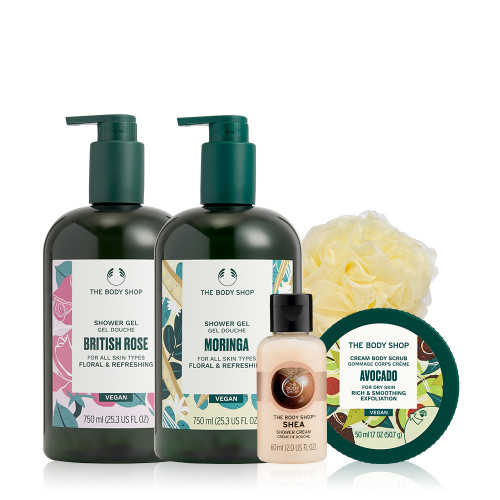THE BODY SHOP(母親節特惠)果香沐浴膠大容量組