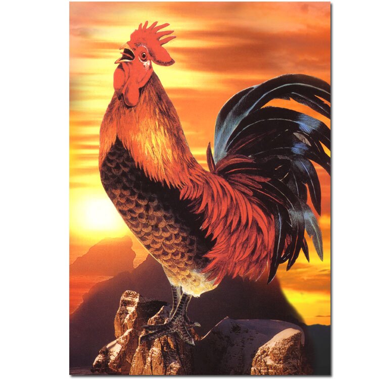 玄關裝飾畫豎版單幅新中式過道壁畫大公雞吉祥圖走廊樓梯間掛畫 迎新年狂歡SALE