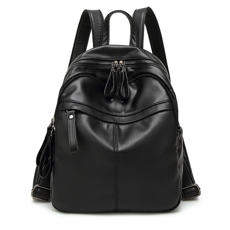 雙肩包女新款韓版女士背包休閑旅行包軟麵背包電腦包潮包百搭女包