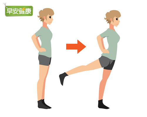 站姿臀部伸展打造翹臀