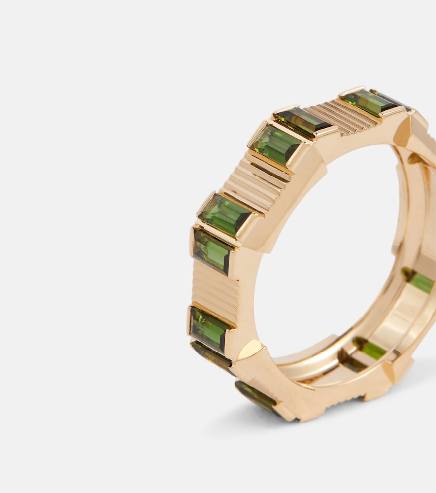 Gucci 18kt gold ring with tourmaline