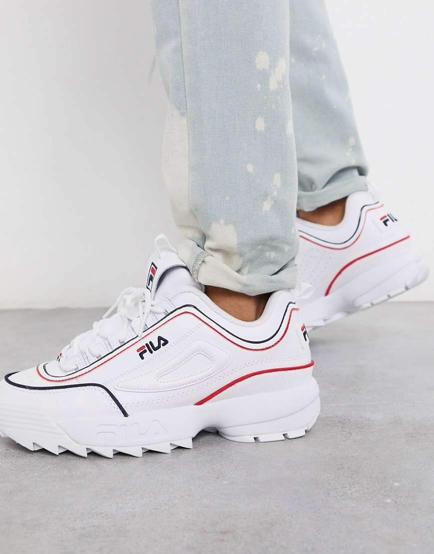 Trainers by Fila The chunkier, the better Lace-up design Branded tongue and cuff Padded for comfort 
