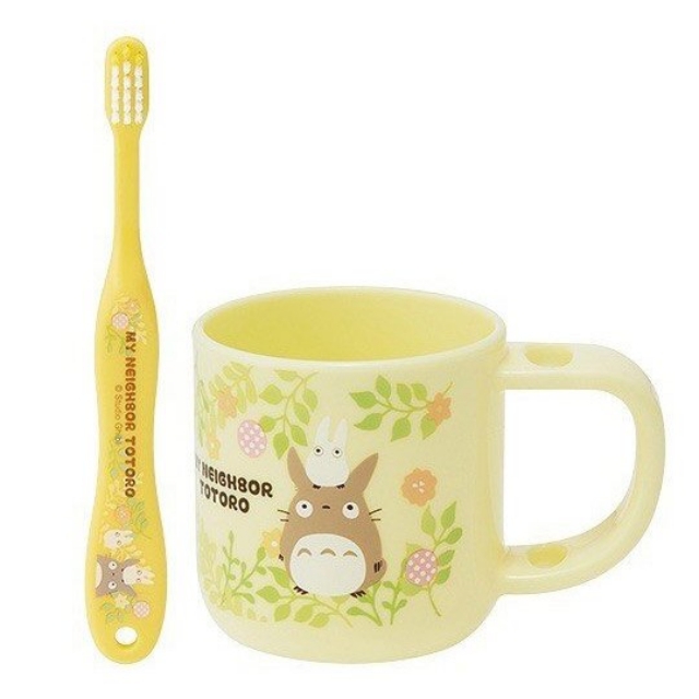 漱口杯&牙刷盥洗組合 杯把可收納牙刷 附牙刷蓋 3-5 歲兒童適用