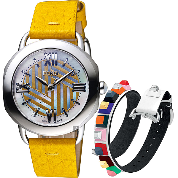 原廠公司貨，瑞士製n藍寶石水晶鏡面，珍珠貝錶盤n小牛皮雙圈錶帶，心動的個性化配飾