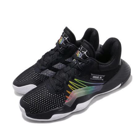 品牌: ADIDAS型號: EG6566品名: D.O.N. Issue 1 J特點: 愛迪達 蜘蛛人 明星 彩虹 漸層 大童 黑 彩